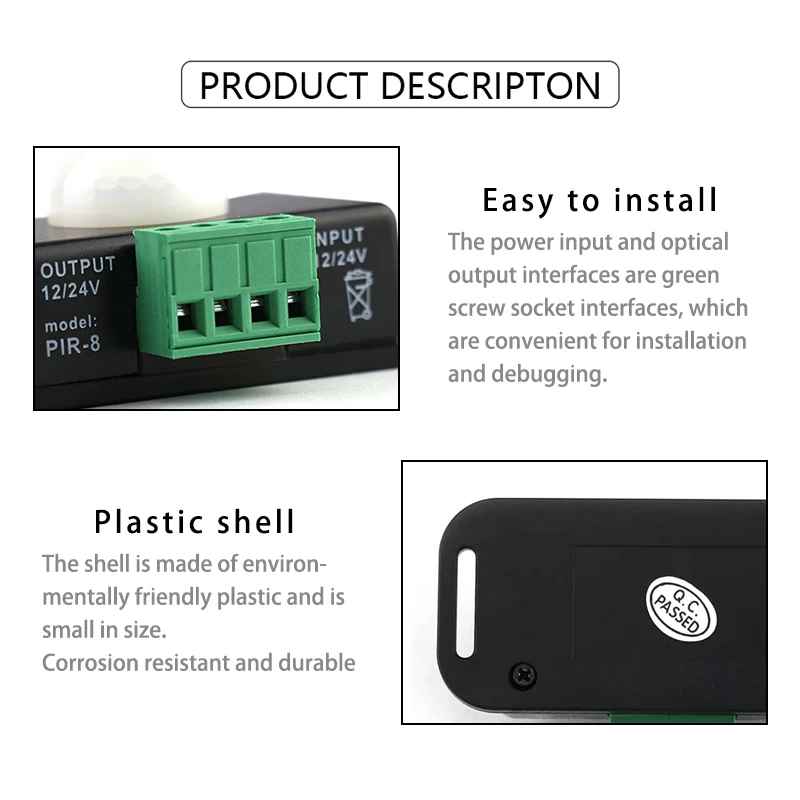PIR motion sensor Switch Controller 12V 24V DC - Image 4