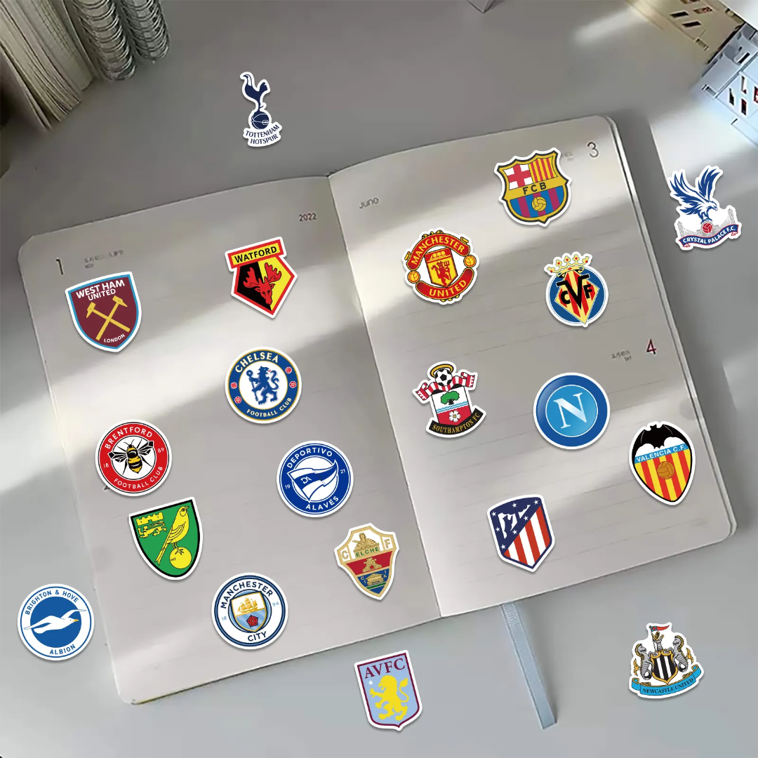 Football Club logo Stickers 50 Pcs - Image 4