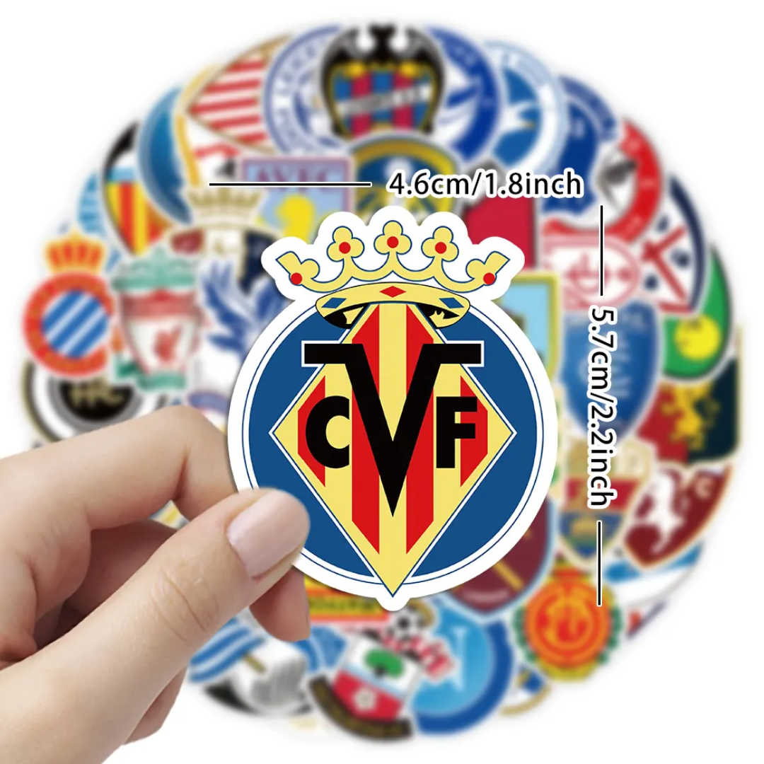 Football Club logo Stickers 50 Pcs - Image 2